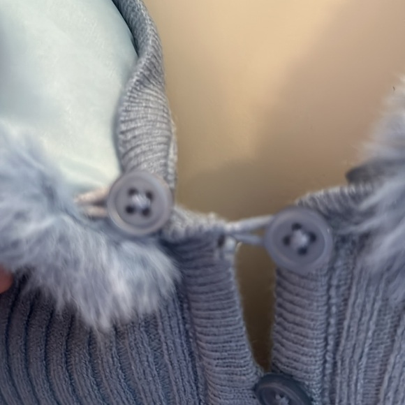 Ardene Contemporary Wear Cropped Fur Collar Cardigan - Picture 5 of 5